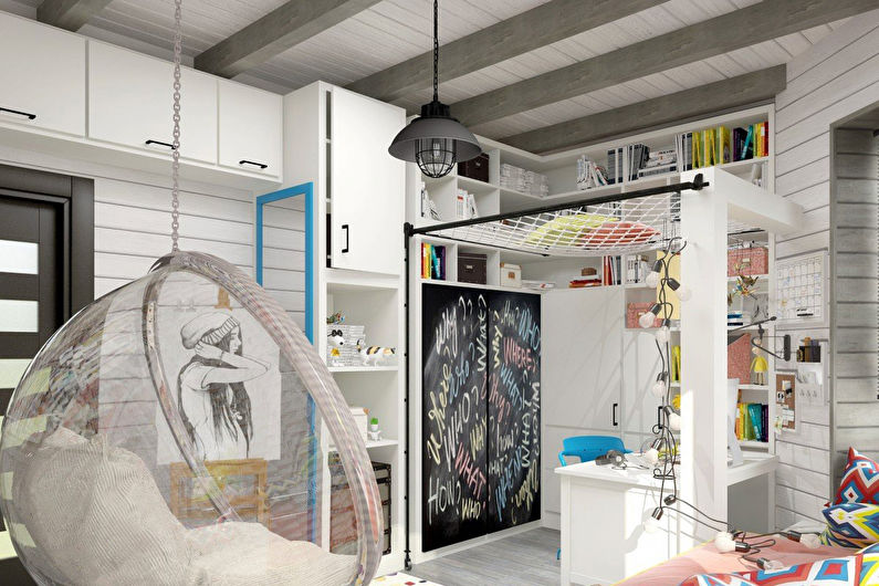 Interior design of a children's room for a girl - photo