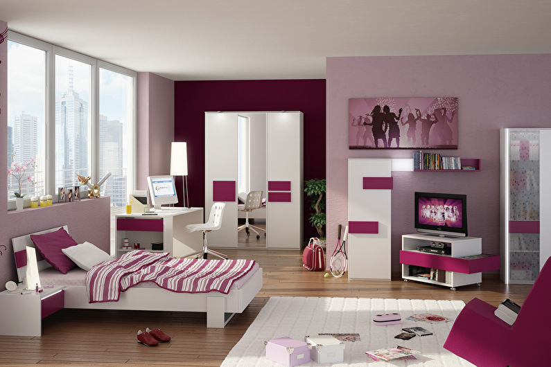 Interior design of a children's room for a girl - photo