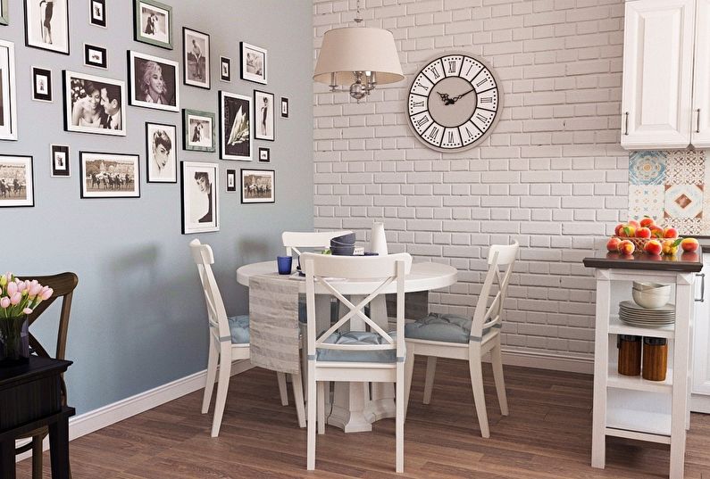 Kitchen design 12 sq.m. - Decor and textiles
