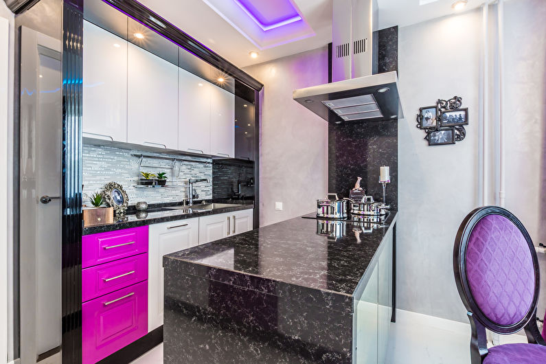 The interior design of the kitchen is 12 sq.m. - Photo