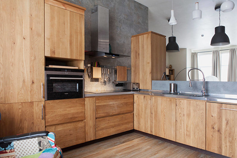The interior design of the kitchen is 12 sq.m. - Photo