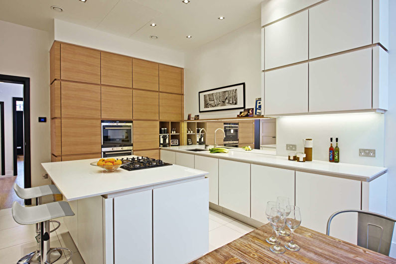 The interior design of the kitchen is 12 sq.m. - Photo