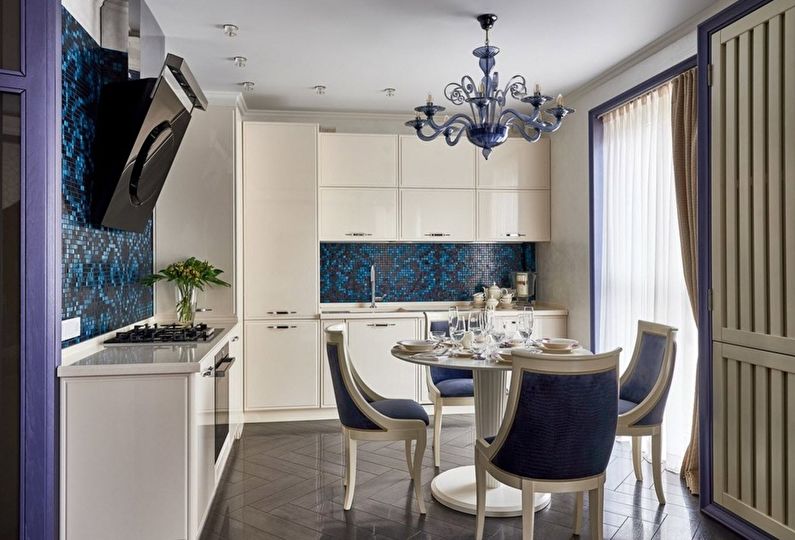 The interior design of the kitchen is 12 sq.m. - Photo