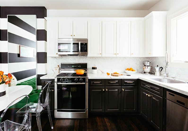 The interior design of the kitchen is 12 sq.m. - Photo