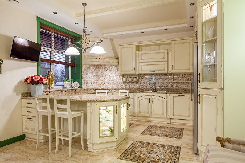 The interior design of the kitchen is 12 sq.m. - Photo