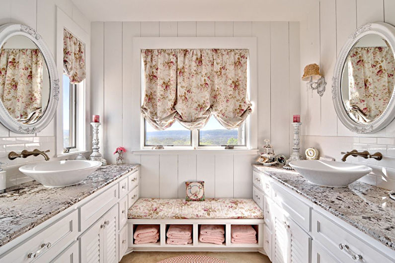Provence Style Bathroom Interior Design - Features