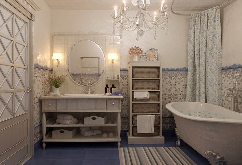 Provence Style Bathroom Design - Furniture