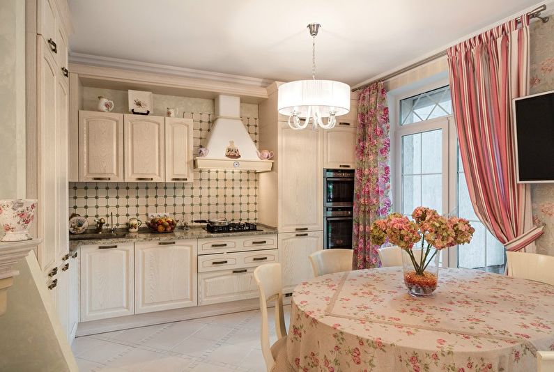 Provence-style curtains: 75 photo ideas