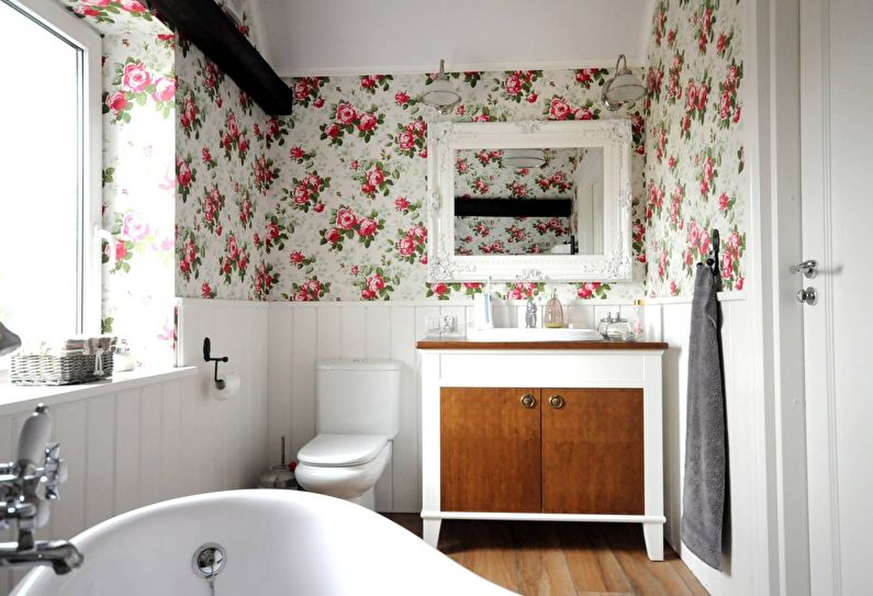 Design of a bathroom in Provence style (55 photos)