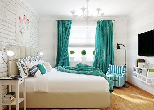 Curtains for the bedroom: 80 photo ideas