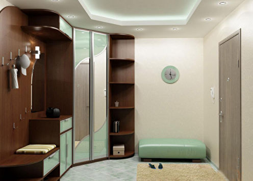 Wardrobe in the hallway: 65 photo ideas