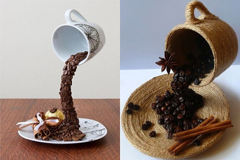 Topiaire de grains de café bricolage