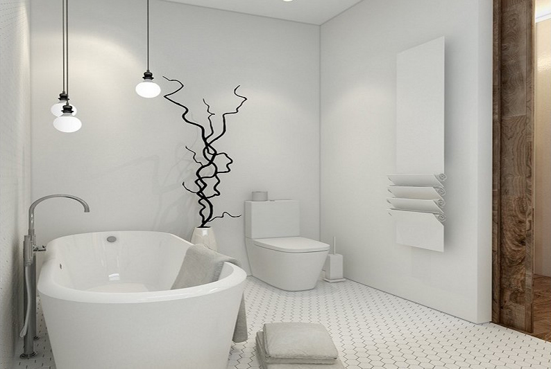 Minimalism white bathroom - Interior Design