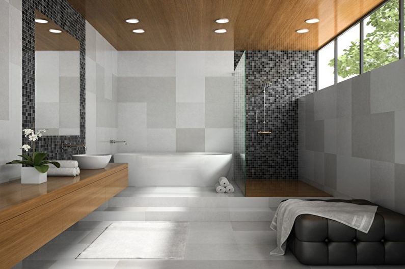 Minimalist Bathroom Design - Ceiling Finish
