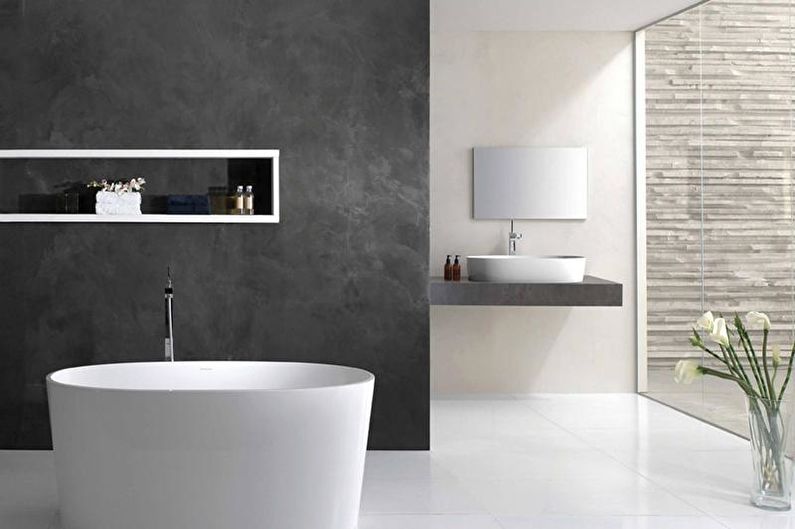 Minimalism style bathroom interior design - photo