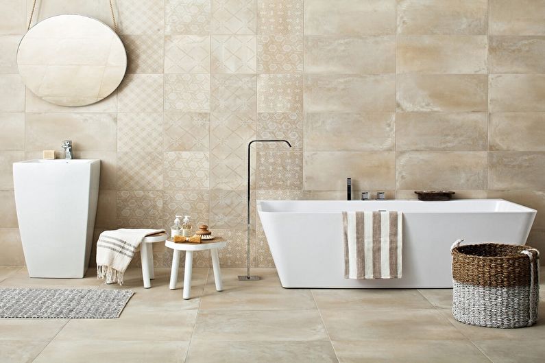 Minimalism style bathroom interior design - photo