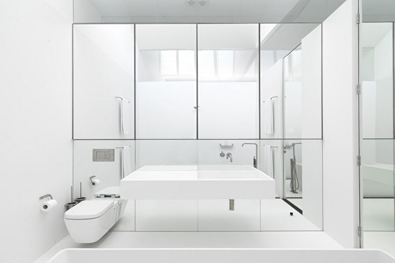 Minimalism style bathroom interior design - photo