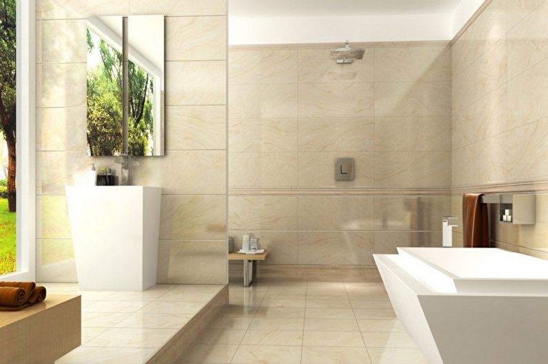 Minimalism style bathroom interior design - photo