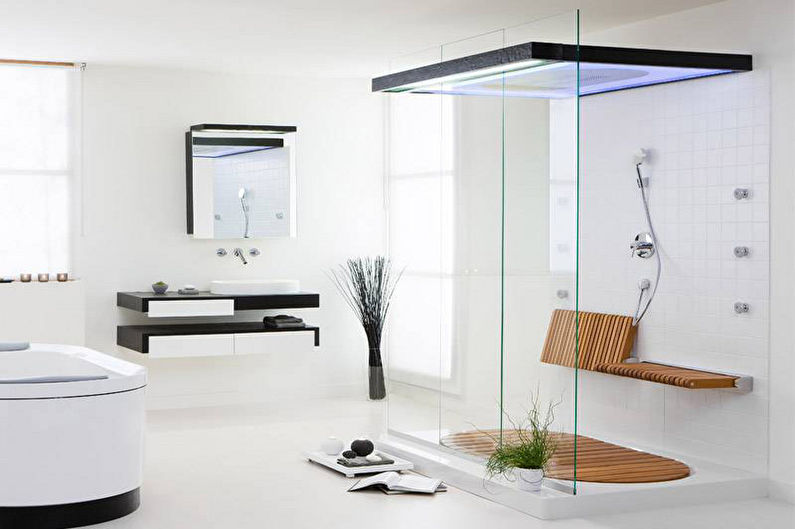 Minimalism style bathroom interior design - photo
