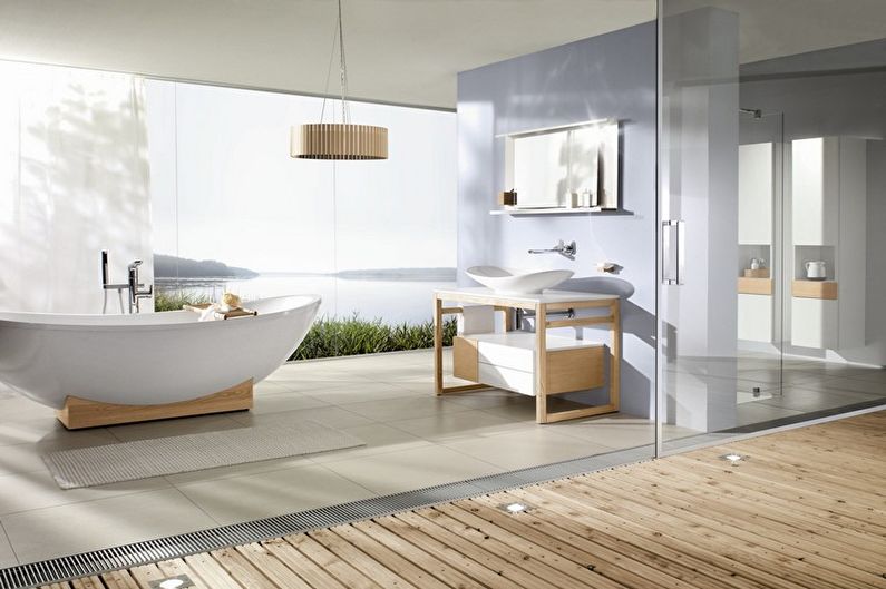 Minimalism style bathroom interior design - photo