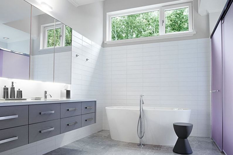 Minimalism style bathroom interior design - photo