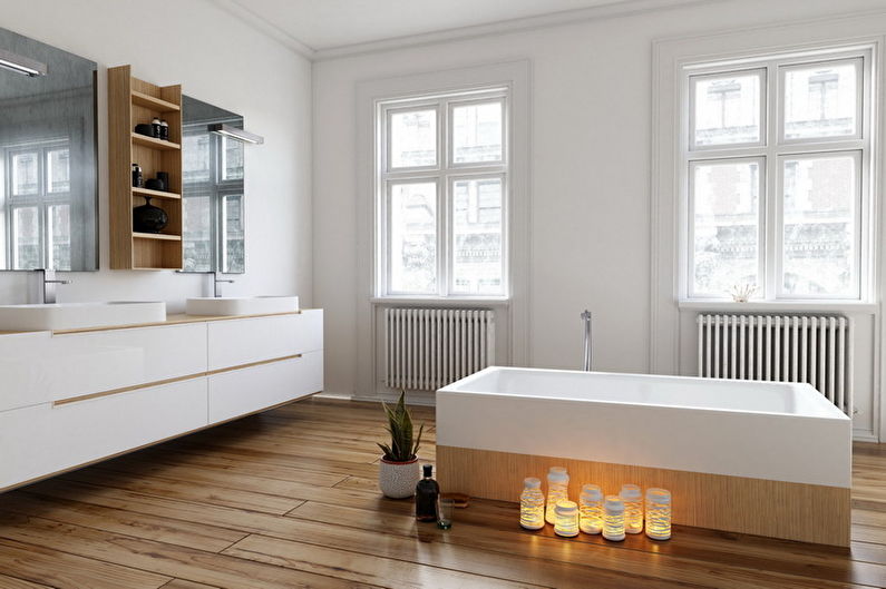 Minimalism style bathroom interior design - photo