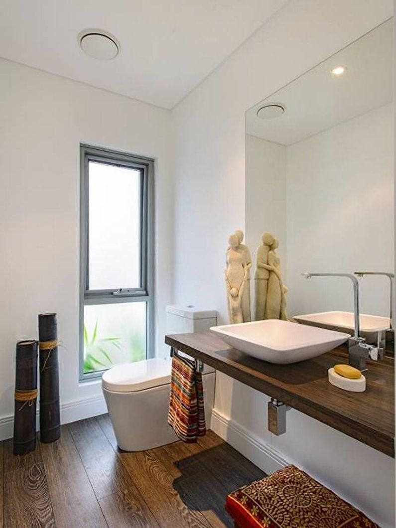 Minimalism style bathroom interior design - photo