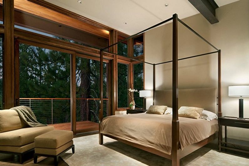 Beige Bedroom Design - Floor Finish