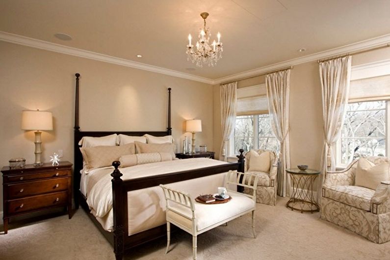 Beige Bedroom Design - Furniture