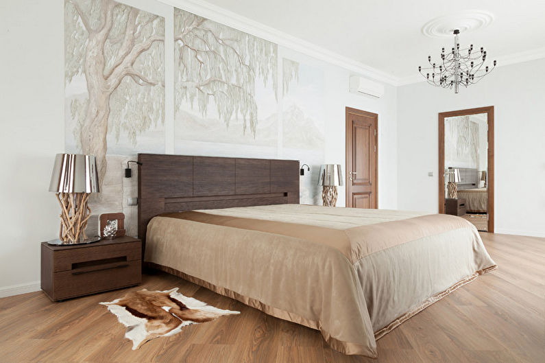 Beige bedroom - interior design photo