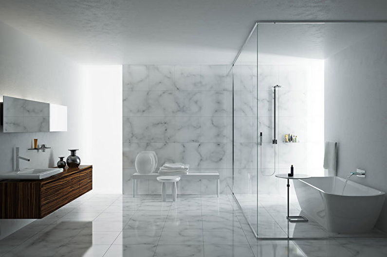 Minimalism style bathroom: design ideas (90 photos)