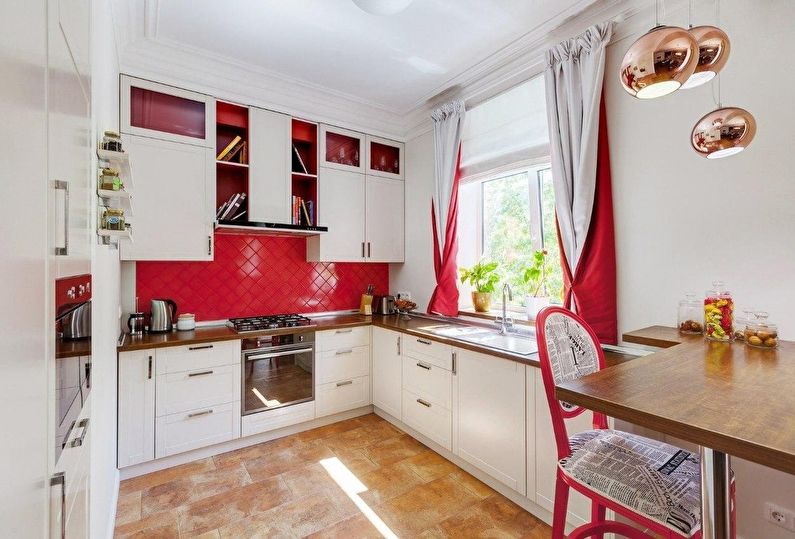 Curtains for a small kitchen