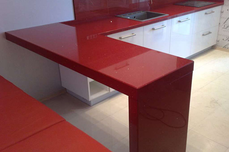 Acrylic kitchen counter