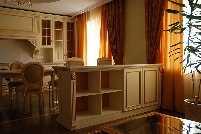 Classic bar counter for kitchen