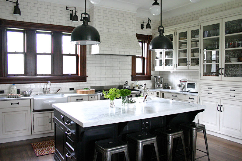 Bar counter for the kitchen - photo