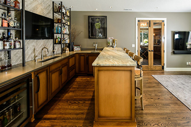 Bar counter for the kitchen - photo