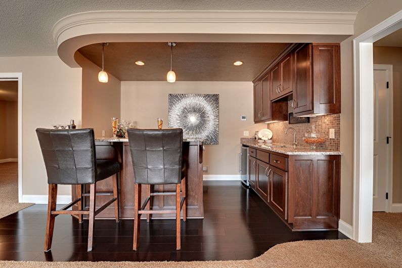 Bar counter for the kitchen - photo