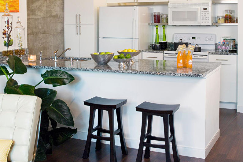 Bar counter for the kitchen - photo