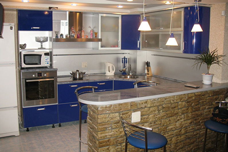 Bar counter for the kitchen - photo