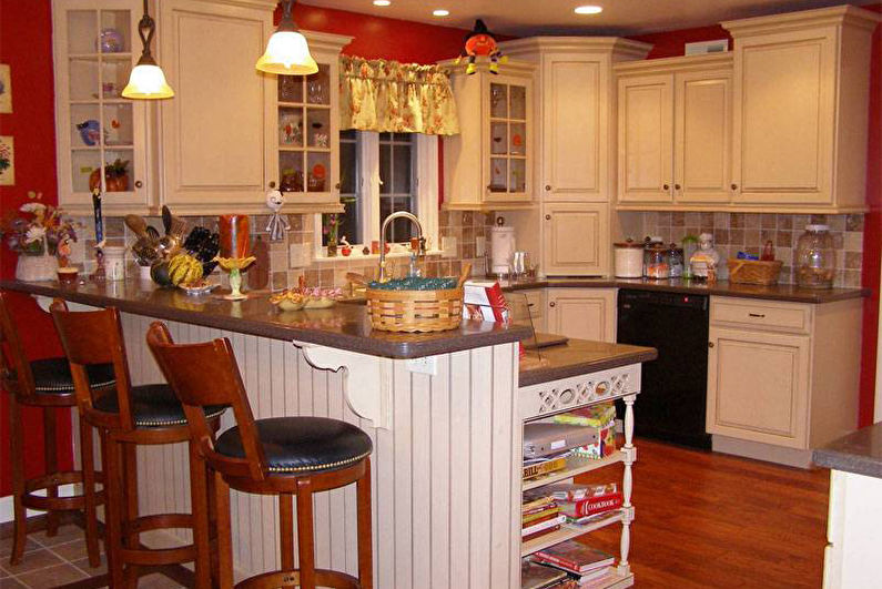 Bar counter for the kitchen - photo