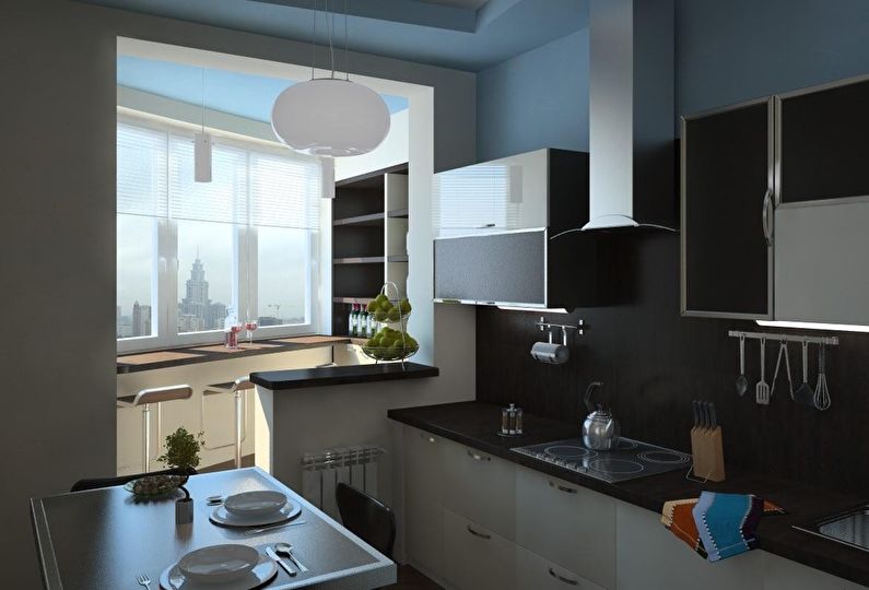 Bar counter for the kitchen - photo