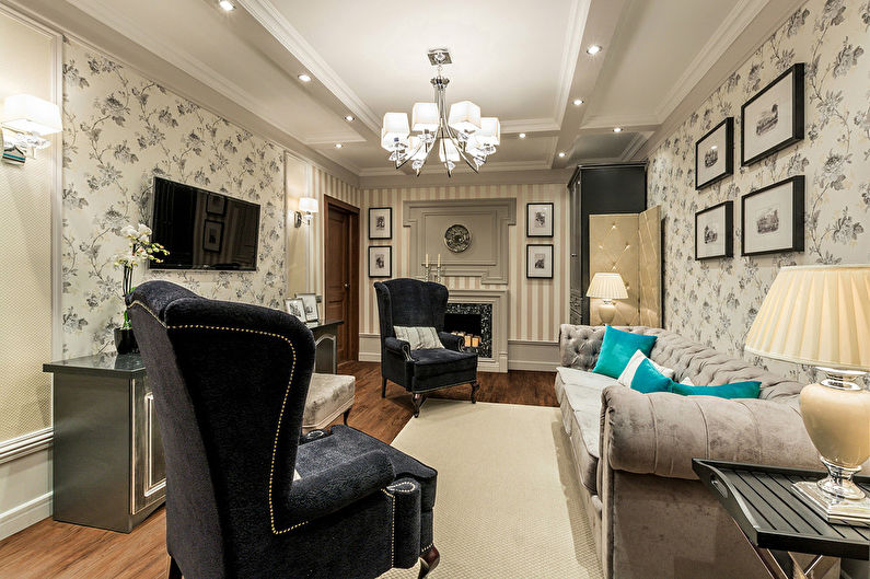 Living Room in the Style of English Neoclassicism - photo 2