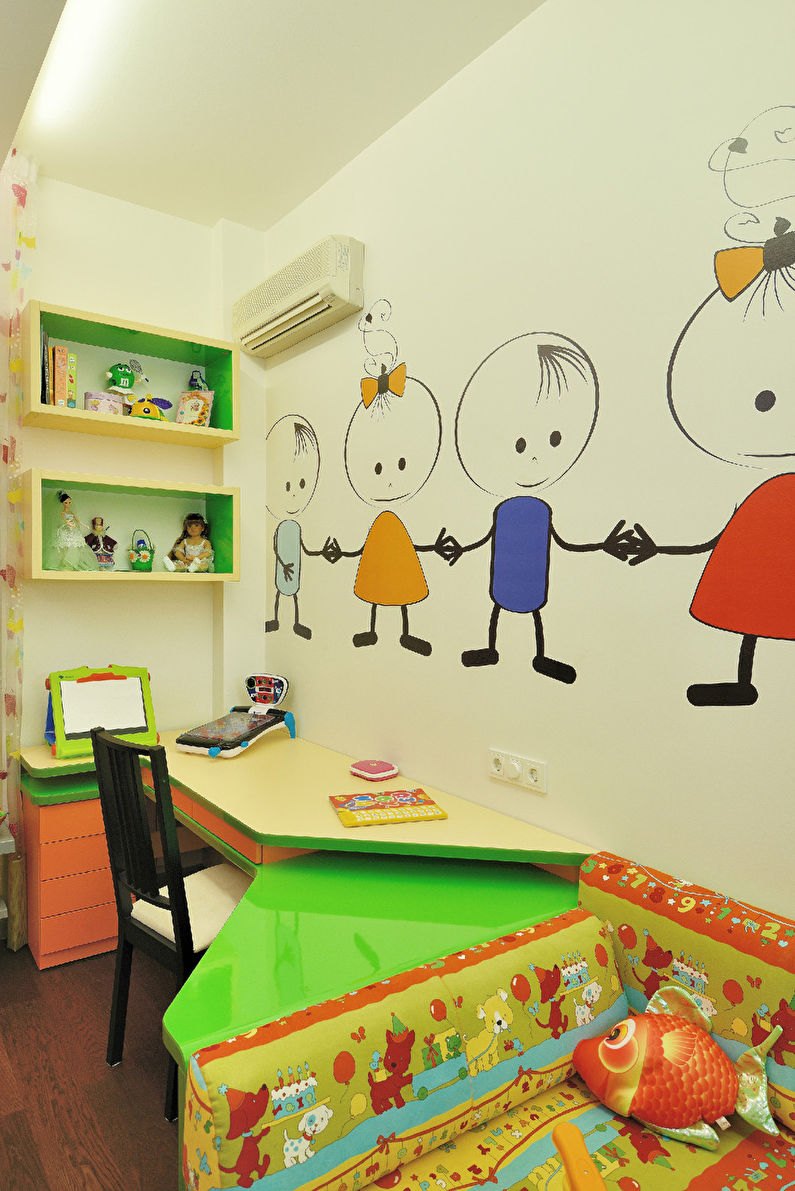 Bright Stripes: Children's Room for a 4-year-old child - photo 6