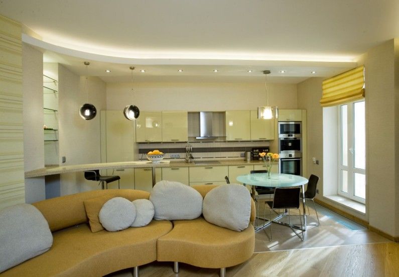 False ceiling in the kitchen - photo