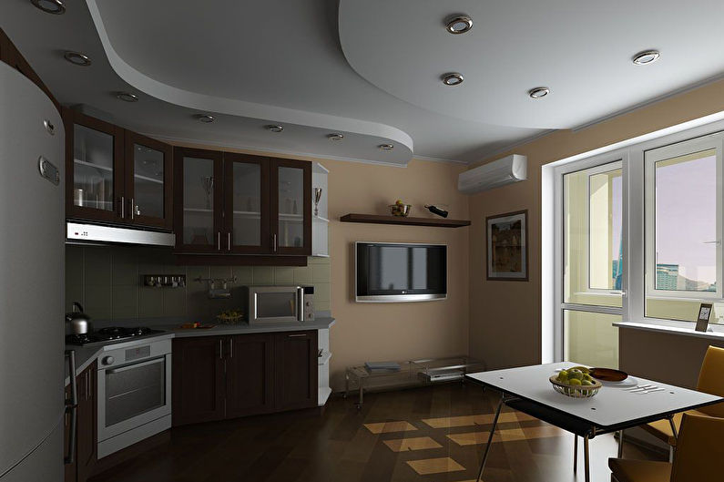 False ceiling in the kitchen - photo