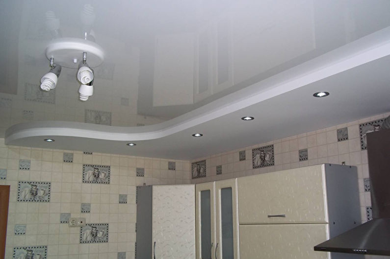 False ceiling in the kitchen - photo