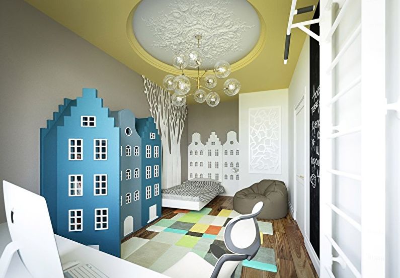 False ceiling in the nursery - photo