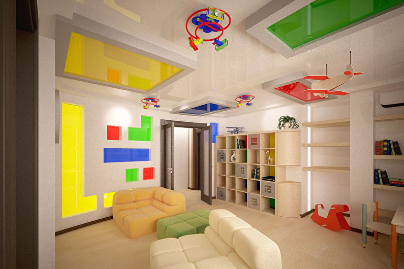 False ceiling in the nursery - photo