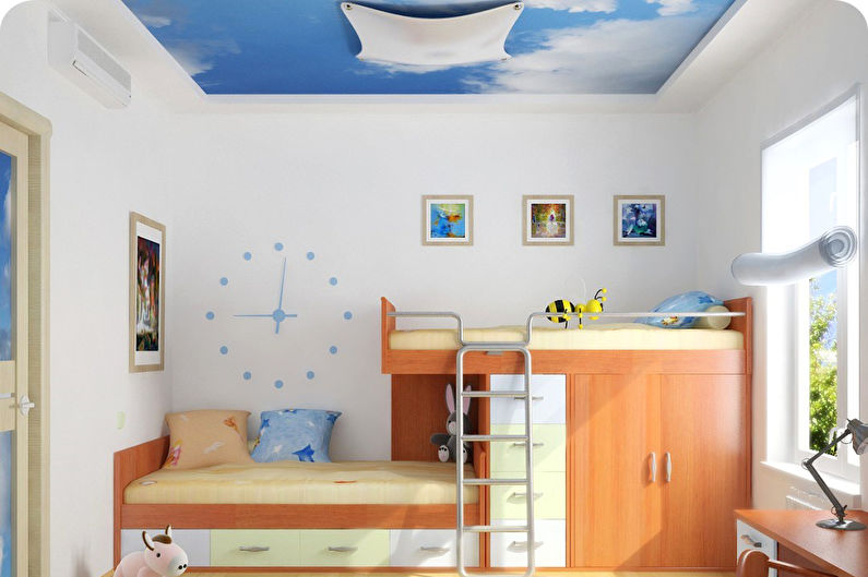False ceiling in the nursery - photo