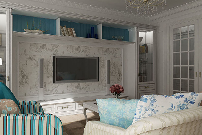 Living room in Provence style - Interior Design